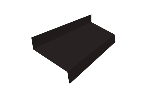 Отлив простой 50 0,5 Velur X RAL 9005 черный (2м)