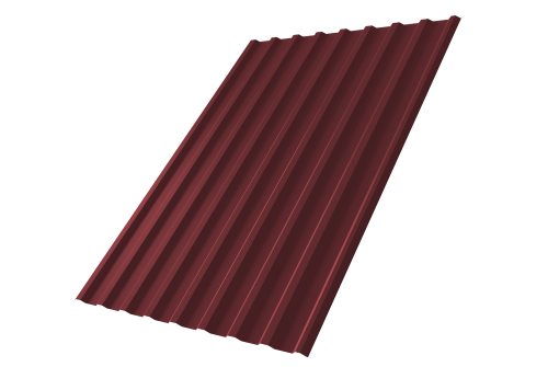 Профнастил С20R 0,5 Satin RAL 3005 красное вино