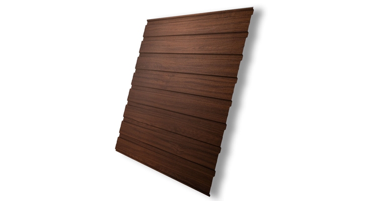 Профнастил С10В 0.45 Print Elite Choco Wood TwinColor