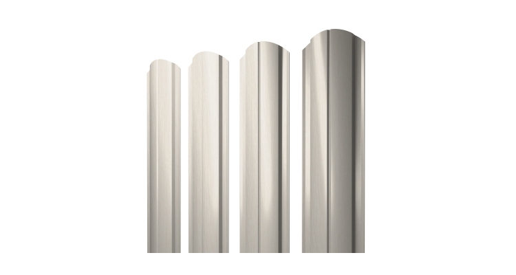 Штакетник Полукруглый Slim фигурный 0,45 Print Elite Milky Wood TwinColor