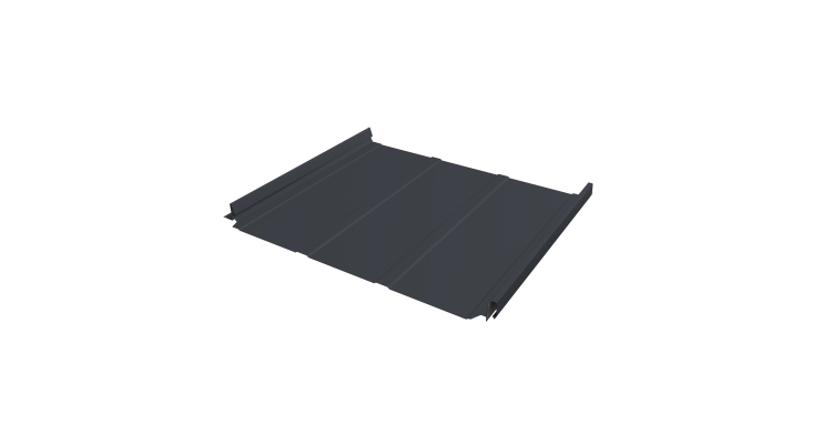 Кликфальц Pro Line Grand Line 0,5 PE с пленкой на замках RAL 7024 мокрый асфальт