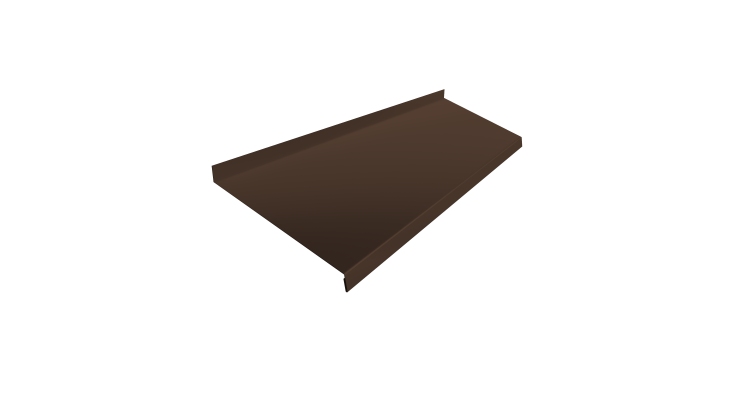 Отлив простой 200 0,5 Satin Matt RAL 8017 шоколад (2м)