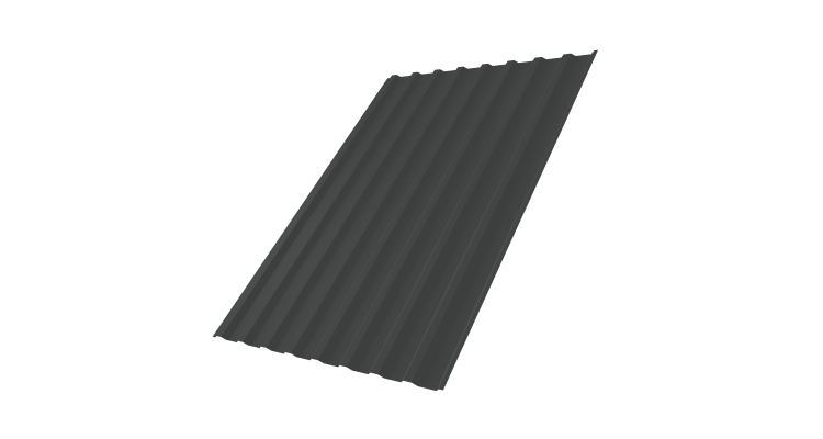 Профнастил С20В 0,45 Drap TX RAL 7016 антрацитово-серый