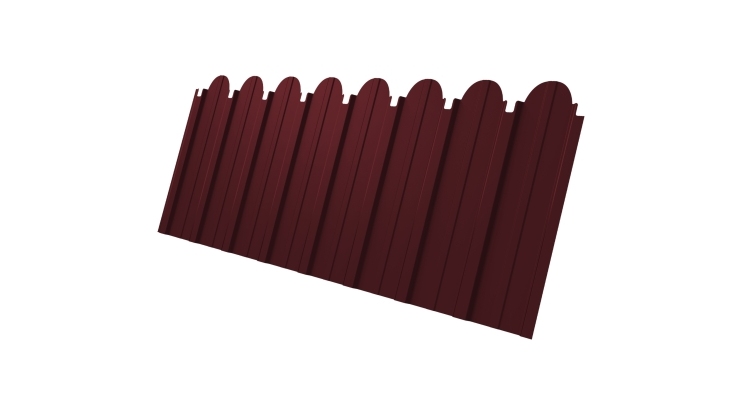 Профнастил С10A фигурный 0,45 Drap TX RAL 3005 красное вино