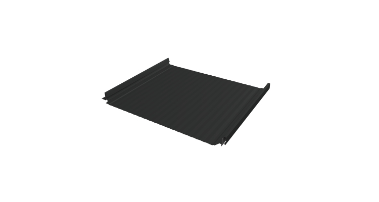 Кликфальц Pro Gofr Grand Line 0,5 Drap TX с пленкой на замках RAL 7016 антрацитово-серый