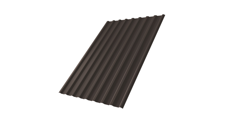 Профнастил С20R 0.45 Drap TX RR 32 темно-коричневый