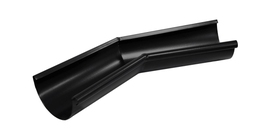 Угол желоба внутренний 135 гр 150 мм Мatt RAL 9005 черный