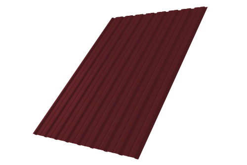 Профнастил С10В 0.45 PE RAL 3005 красное вино