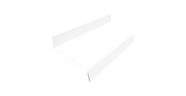 Отлив простой 50 0,4 PE с пленкой RAL 9003 сигнальный белый (2м)