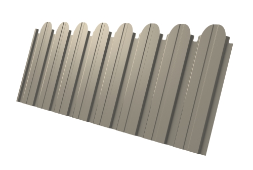 Профнастил С10B фигурный 0.45 PE RAL 1015 светлая слоновая кость