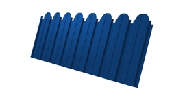 Профнастил С10B фигурный 0.45 PE RAL 5005 сигнальный синий