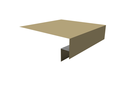 Планка околооконная сложная Блок-хаус new 250х50х27 (j-фаска) 0,45 PE с пленкой RAL 1014 слоновая кость (3м)