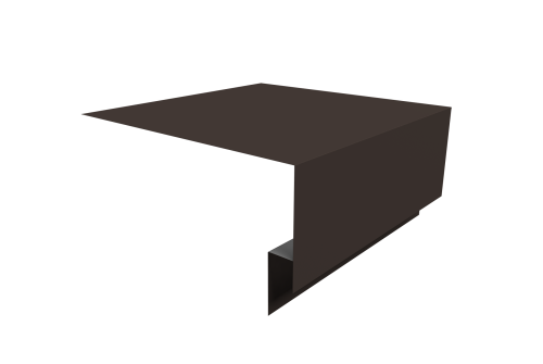 Планка околооконная сложная Блок-хаус new 250х75х27 0,45 Drap TX RR 32 темно-коричневый (3м)