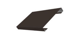 Ламель лицевая 150 забора жалюзи Texas 0.5 Satin Matt с пленкой RR 32 темно-коричневый