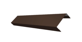 Ламель обратная 50 забора жалюзи Texas 0.45 Drap TwinColor с пленкой RAL 8017 шоколад