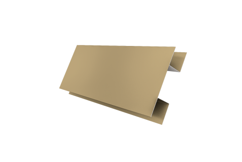 Планка H-образная Экобрус 0,45 PE с пленкой RAL 1014 слоновая кость (3м)