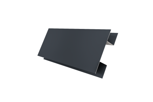 Планка H-образная Экобрус 0,45 Drap RAL 7024 мокрый асфальт (3м)