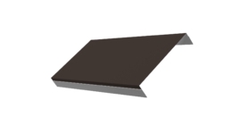 Ламель обратная 125 забора жалюзи Texas 0.45 Drap с пленкой RR 32 темно-коричневый