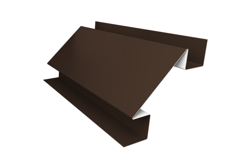 Планка угла внутреннего сложного Экобрус Grand Line 0,45 Drap RAL 8017 шоколад (3м)