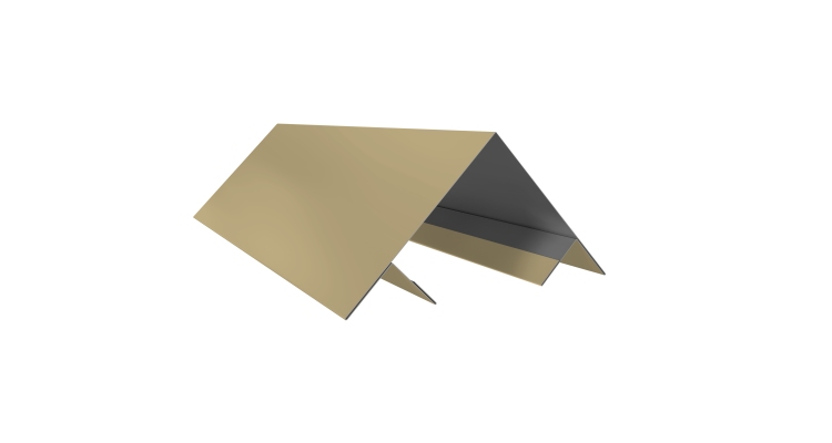 Планка угла внешнего составная верхняя 0,45 PE с пленкой RAL 1014 слоновая кость (2м)