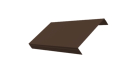 Ламель обратная 150 забора жалюзи Texas 0.5 Satin Matt с пленкой RAL 8017 шоколад