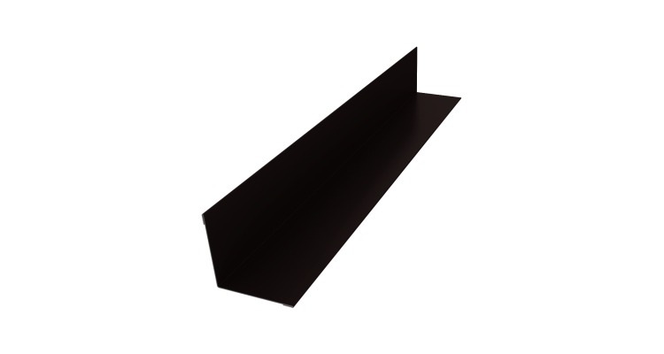 Угол внутренний 50х50 0,45 Drap RAL 9005 черный (2м)