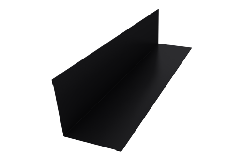 Угол внутренний 110х110 0,5 Drap TX RAL 9005 черный (2м)