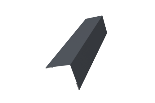 Угол внешний 50x50 0,5 Drap TX RAL 7024 мокрый асфальт (3м)