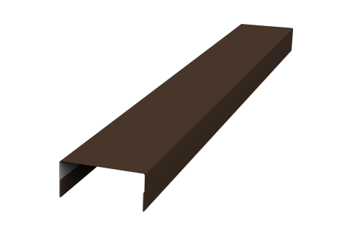 Крышка 30х20 жалюзи Texas 0,7 PE RAL 8017 шоколад (3м)