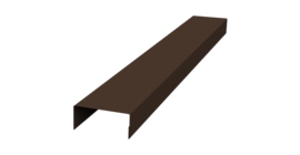 Крышка 45х20 жалюзи Texas 0,45 PE-Double RAL 8017 шоколад (2м)