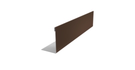 Нащельник 150 Texas 25х35 0,5 Satin Matt RAL 8017 шоколад (L1,8)