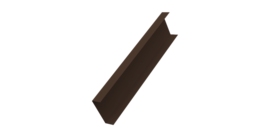 Декоративная накладка на столб универсальная 60х60 для забора жалюзи 0,45 Drap-double TX RAL 8017 шоколад (3м)